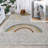 Bluette Rainbow Dot Modern Machine-Washable Gray/Ivory/Yellow Rug-1997947068