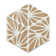 Handmade 9X10 Hexagon Cesello Pattern Porcelain Tile