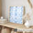 Abstract Blue Damask Pattern V Classical Unframed Art Print-687482904
