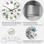 Horloge murale traditionnelle fleurs et feuilles d'eucalyptus III-1392886177