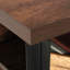 Huche avec porte barrister, finition brune