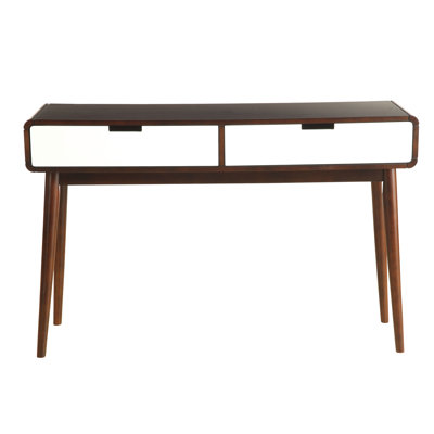 Console de salon avec tiroirs blanc et blanc - Table d'appoint élégante et pratique au design moderne pour le rangement du temps