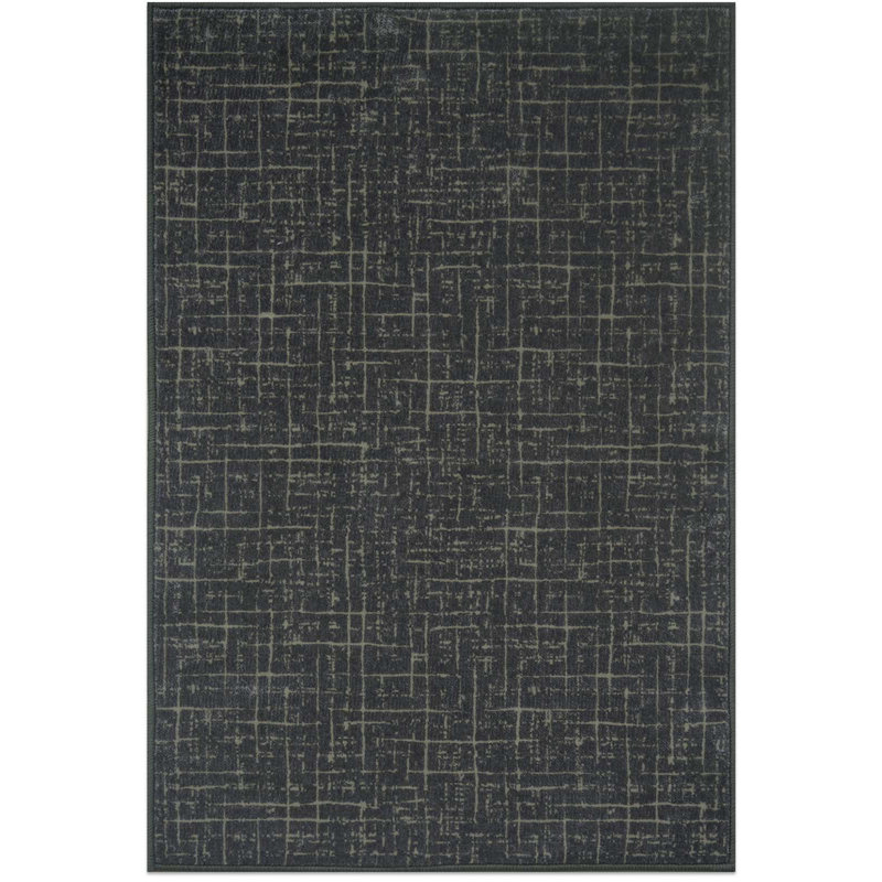 700G Woven - Like Dark Patterned American Style Carpet, Rectangle 4' x 6'
