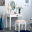 Ensemble coiffeuse et tabouret Pritchett-28962480