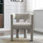 Chaise de salle à manger rembourrée en tissu-1547046088