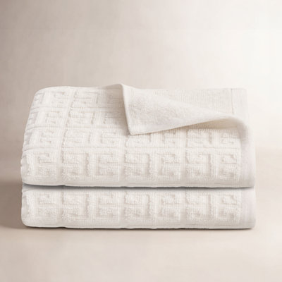 Martex Arcadia 2-Piece Geometric Hand Towel Set