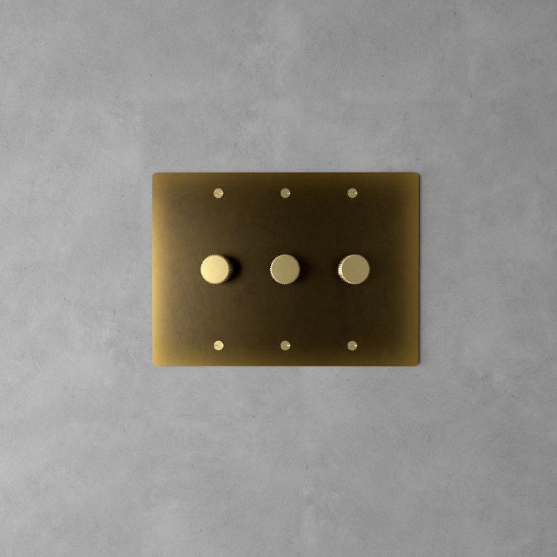 Gradateur en laiton Ozarke, Vintage Brass/Patina