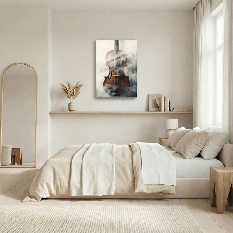 Ensemble de 1 tableau sur toile représentant un paysage de violon, H 24 po x l 18 po, Wrapped Canvas