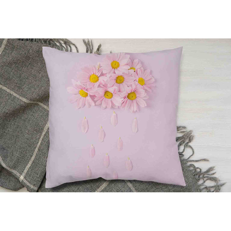 Floral Square Cushion, 45cm H x 45cm W x 7cm D