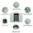 Outdoor Metal Storage Shed With Window And Metal Foundation-118230100-118230104