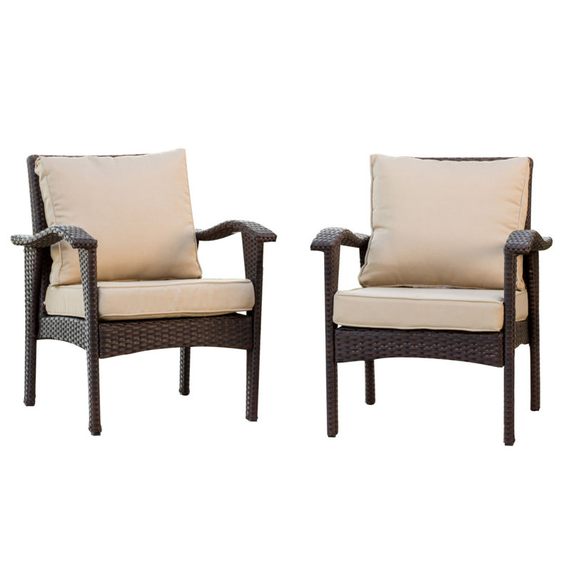Club Chair, Pink Cushion/Brown Frame