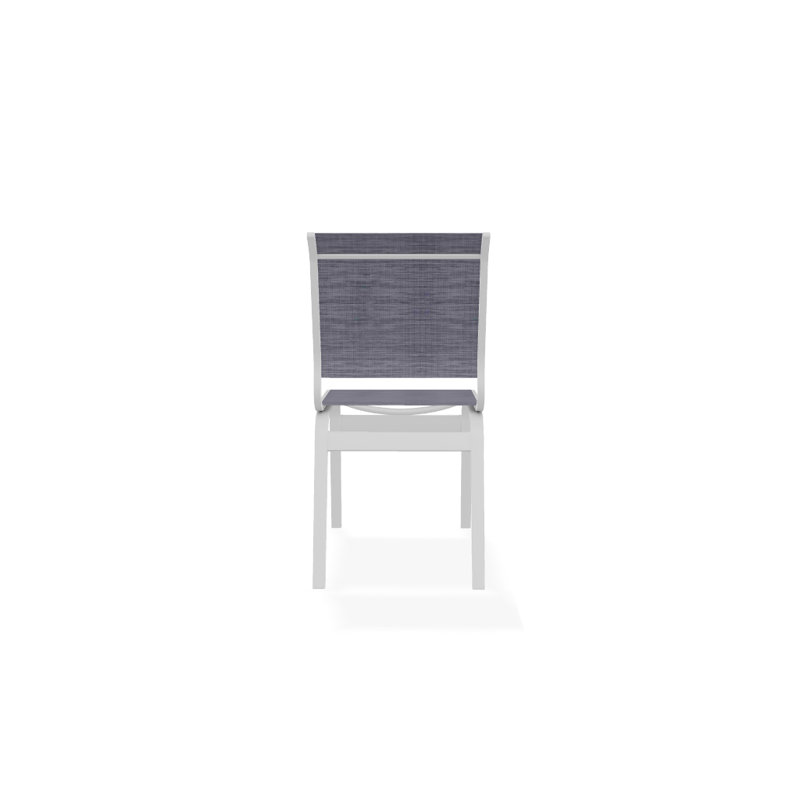 Chaise d'appoint de salle à manger Hiraku, Blanc texturé, Brooks