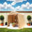 7X8 Ft Outdoor Gazebo Shed For Motorcycle, - Water , Blocking, Snow, Reinforced Ground Tube Garage Kit Garden Tools , Waterproof, With 2 Ventilation Windows And Anchors