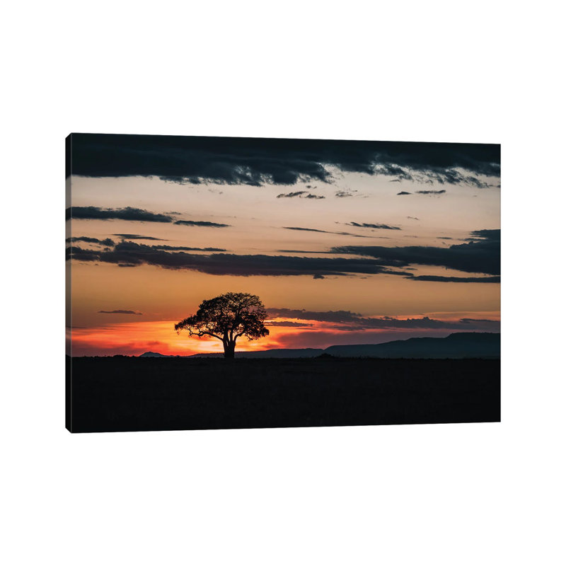 Mara Landscape At Sunset by Jane Rix - Gallery-Wrapped Canvas Giclée on Canvas, Wrapped Canvas