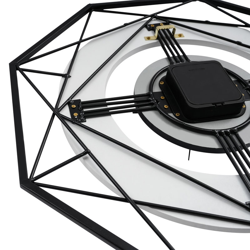 Decorative Wall Clock, Black