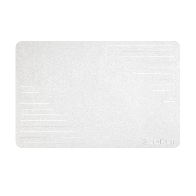 15.35 In. X 23.62 In. Stone Bath Mat, Super Absorbent Quick-Drying Diatomaceous Earth Bath Mat, Grayish White