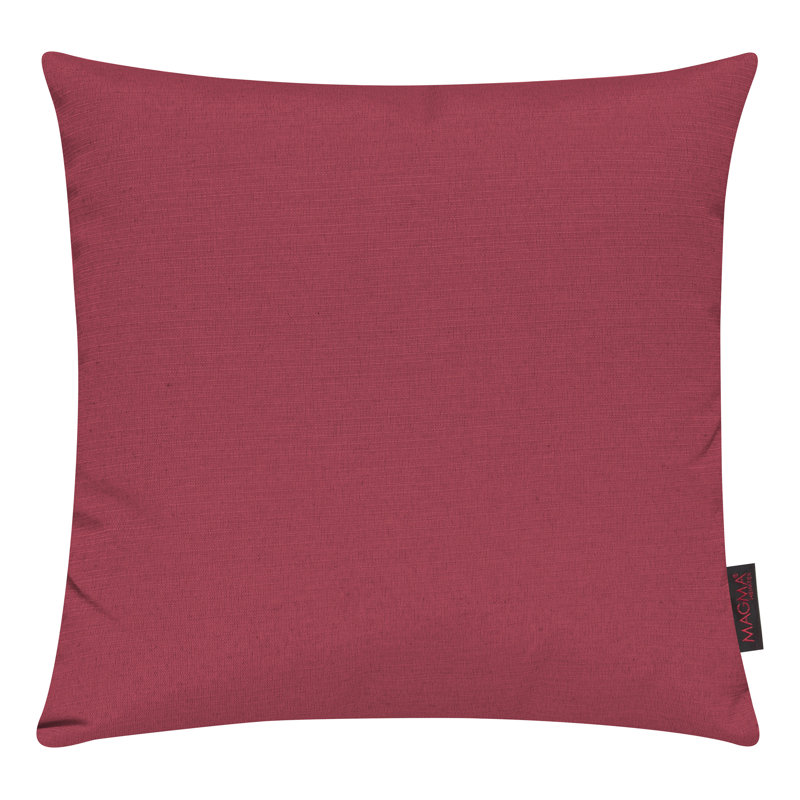 Fino Reversible Throw Pillow, 19" x 19", Red