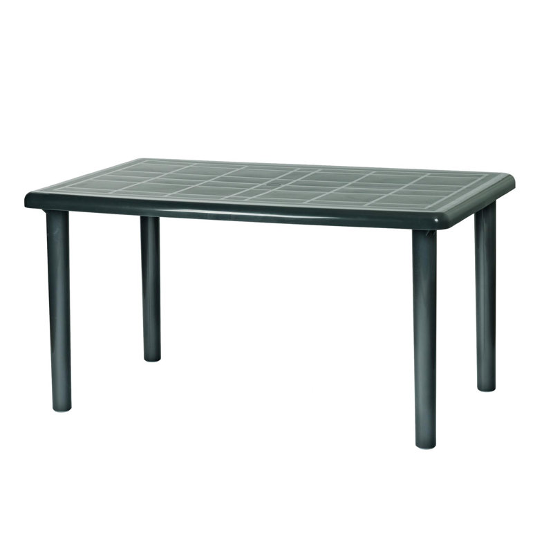 Rectangular Outdoor Dining Table , 90cm cm W 140cm cm D, Green