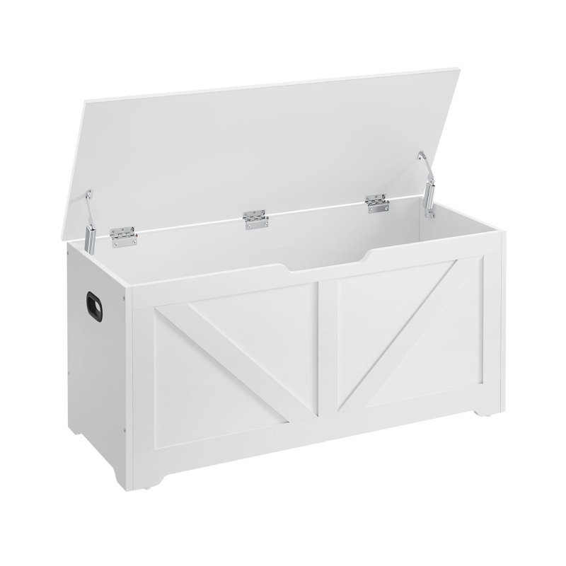 Deziree Storage Bench, 46cm H x 100cm W x 40cm D, Matte White