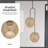 2pcs Imitation Rattan Ceiling Light Covers Pendant Shades For Chandeliers,tearoom, Living Room,light Brown