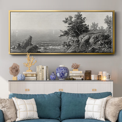 On the Beverly Coast, Massachusetts- Framed Canvas