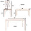 Ensemble de table de cuisine en bois 6 pièces, ensemble de table de salle à manger rustique rustique avec 4 chaises à dossier croisé et banc, blanc et cerisier