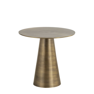 Kechia Antique Brass Finished Side Table