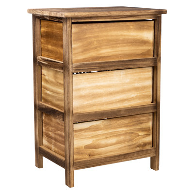 Alexan 40cm W Solid Wood Bedside Table