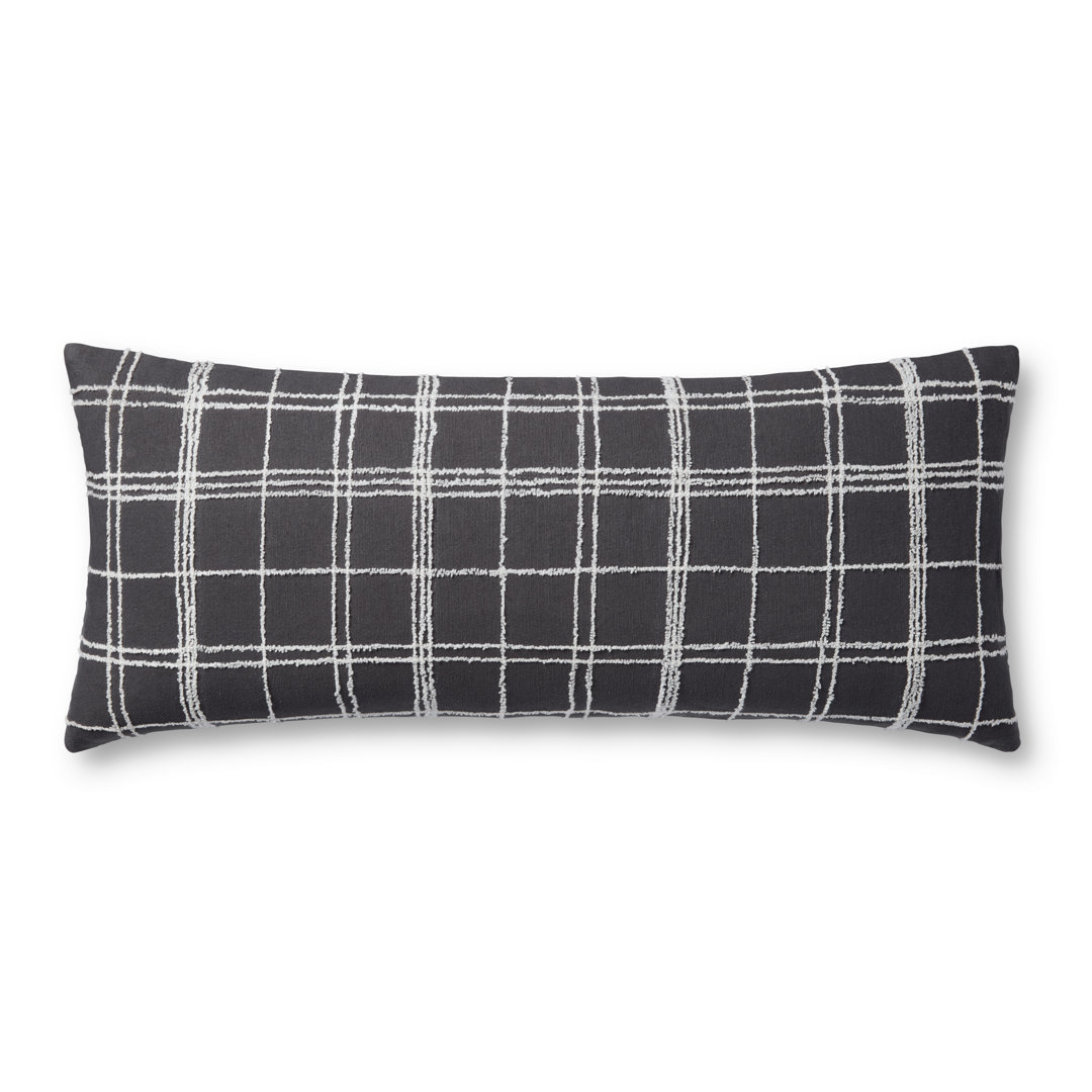 Jean Stoffer x Loloi Bernadette Graphite / Ivory Pillow Jean Stoffer x Loloi