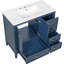 Meuble-lavabo de 36 po avec lavabo en céramique Haze Blue-121114262