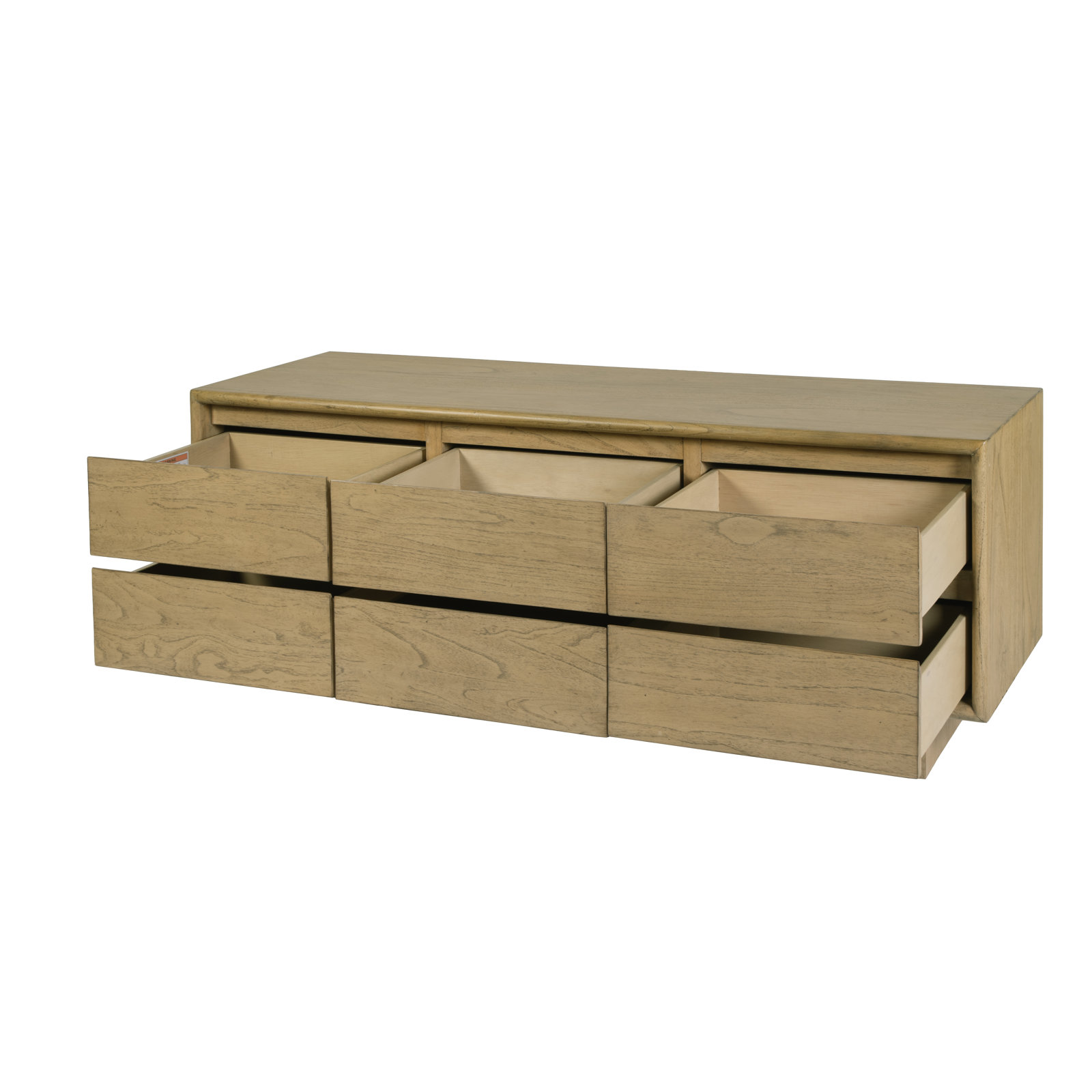 Soleil 60" Wood TV Stand, Blonde Oak