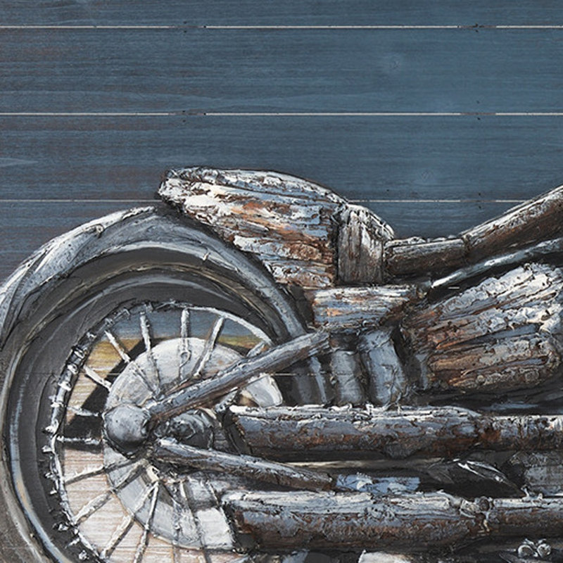 «Vintage Cylinder Distress», art mural non encadré