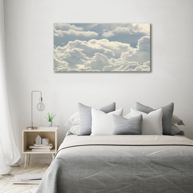 Clouds - No Frame Print on Glass, Canvas, 70cm H x 140cm W x 2cm D
