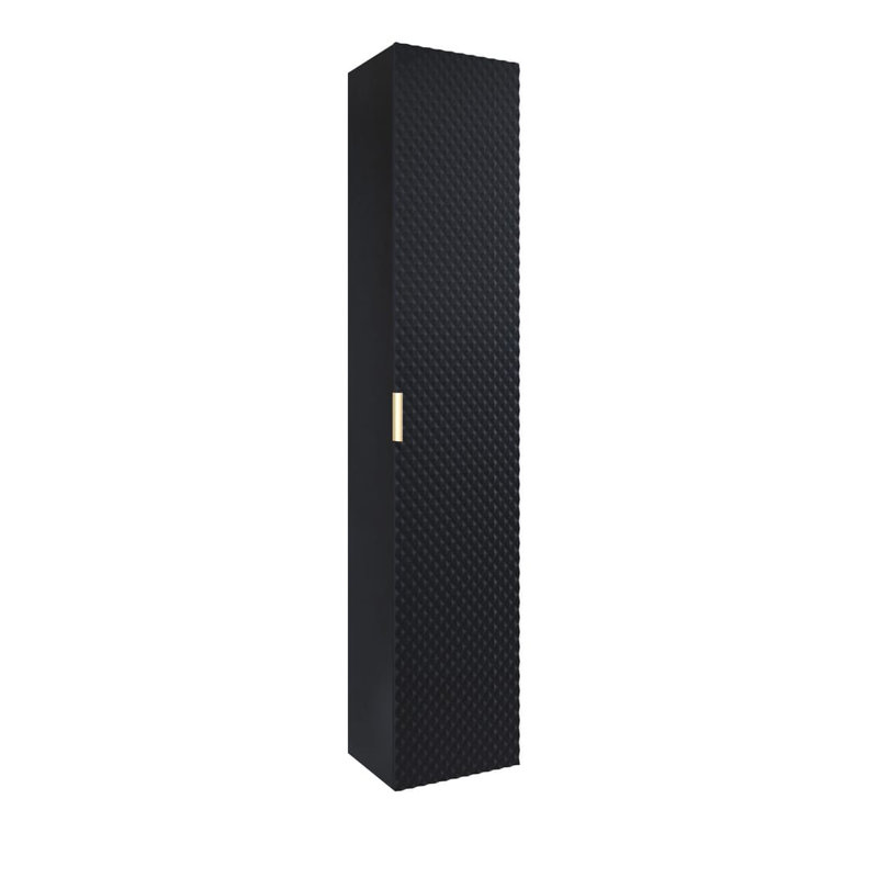 Ahria Wall Mounted Bathroom Cabinet, Matte Black
