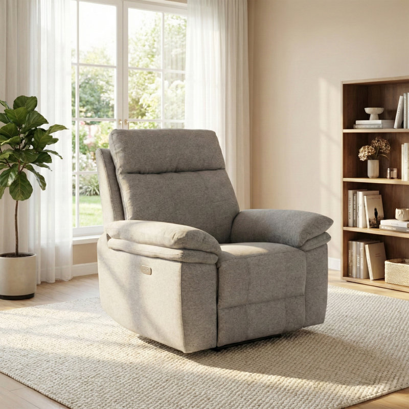 Cooney 99cm Wide Standard Recliner, Grey