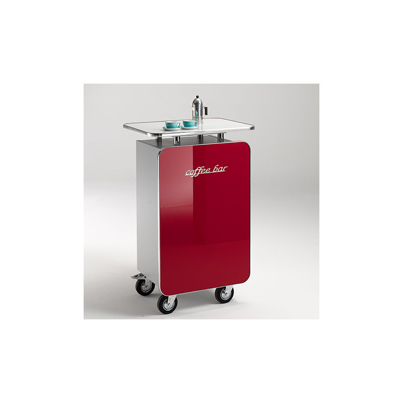 Yasmine 65cm Home Bar, Red