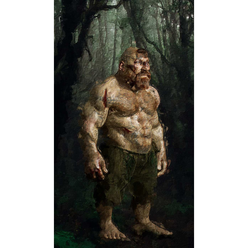 The Witcher Knuckle Brawler - No Frame Painting, Gallery Metal, 50.7cm H x 40cm W