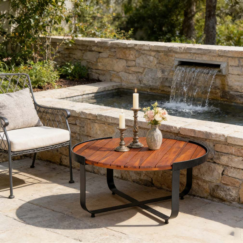 Table basse, Acajou