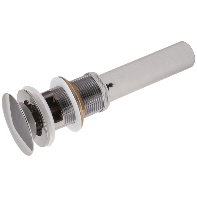 Drain de lavabo de salle de bain parapluie, Nickel brossé