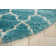 Bertrande Geometric Aqua Area Rug