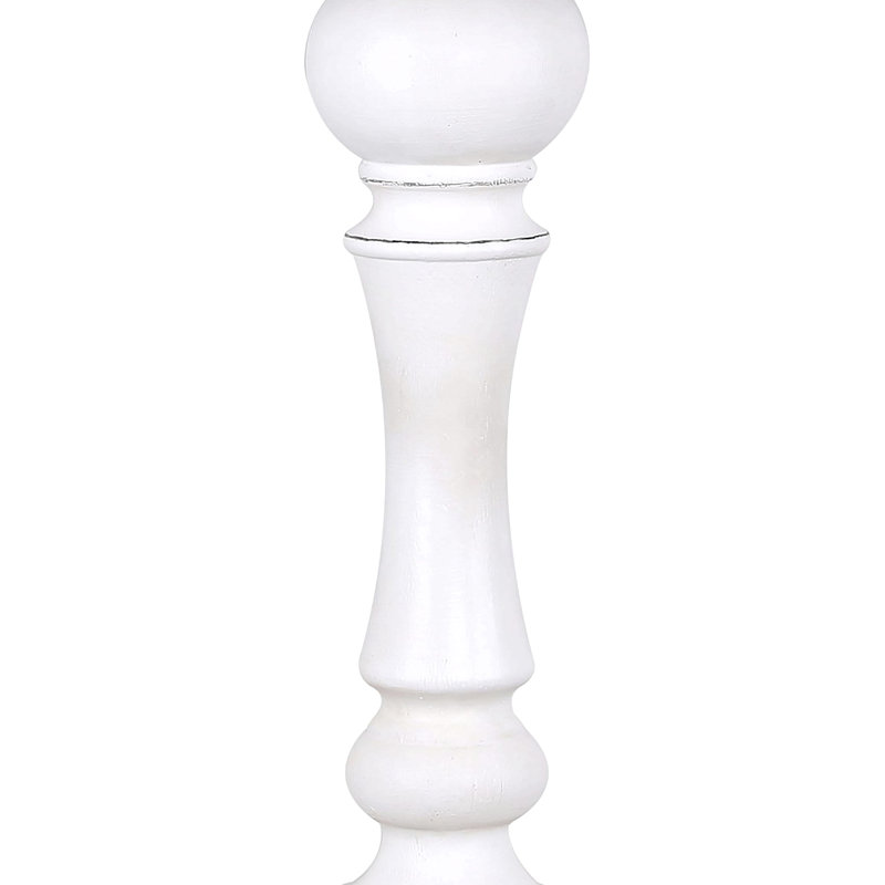 Lampe de table en polyuréthane blanc cassé avec abat-jour en lin gris clair Winston 32 po Winston