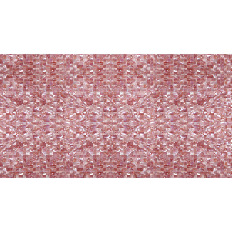 SeaTile 1" x 12" Seashell Grid Mosaic Wall Tile