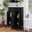 Meuble-lavabo 36 po avec lavabo supérieur, armoire de rangement moderne avec 2 portes à fermeture douce et 2 tiroirs, meuble-lavabo simple-85410790-85410788
