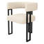Fabric Upholstered Metal Armchair-505639104-505639107