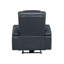 Fauteuil inclinable bleu et noir avec Bluetooth