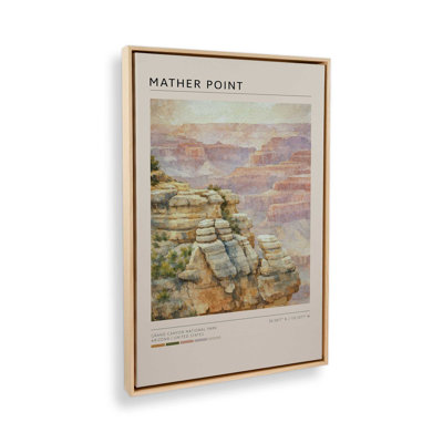 «Mather Point, Grand Canyon», reproduction d'art sur toile