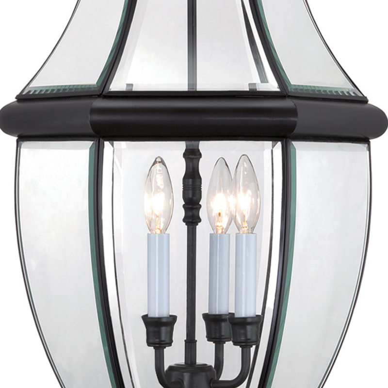 Lanterne suspendue d'extérieur 3 lumières Newbury Mystic Black, Noir mystique