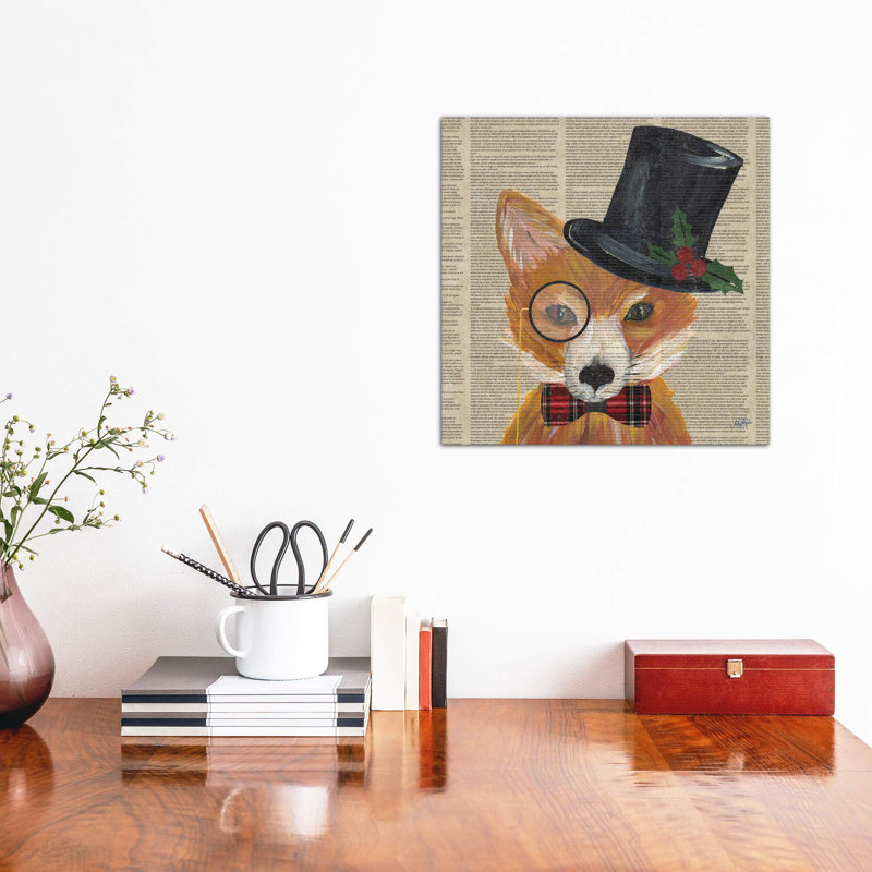 Holiday Animals III by Julie Derice - Wrapped Canvas Painting, 45.72 cm H x 45.72 cm W x 1.91 cm D