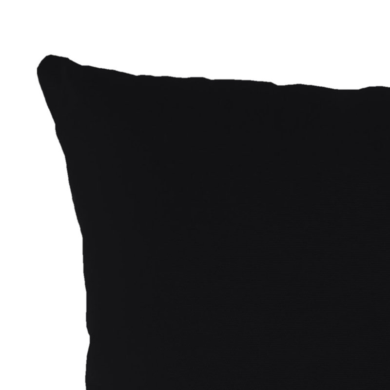 Sunbrella Outdoor Throw Pillow, Canvas Black