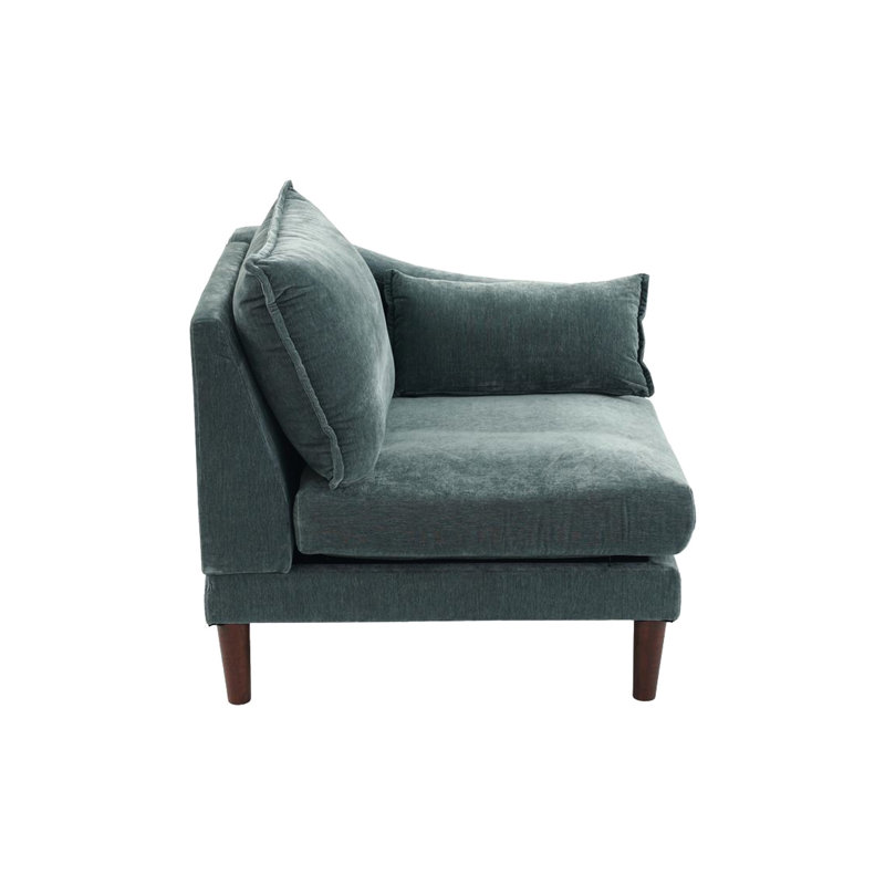 Élégant fauteuil à accoudoirs rose avec coussin confortable et pieds de patio, Grisâtre